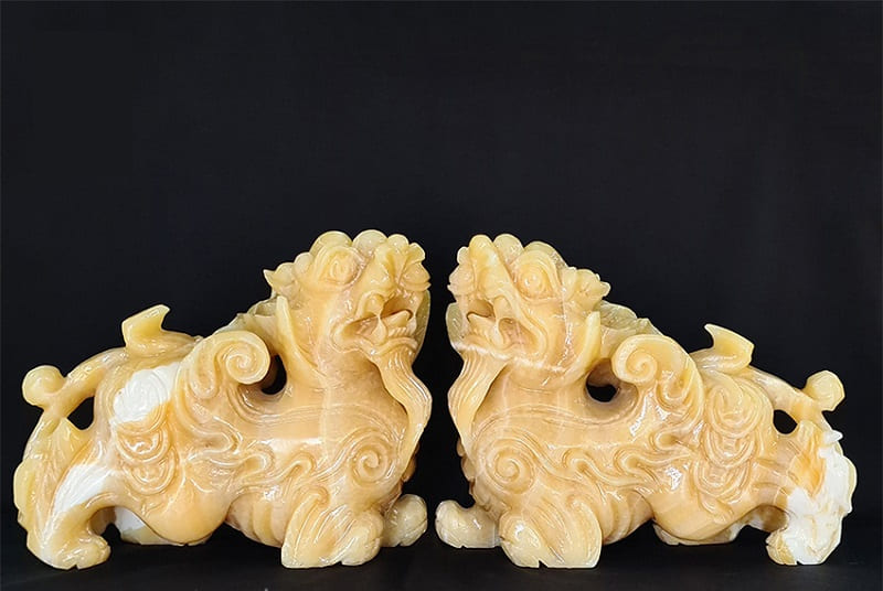 Tượng Tỳ Hưu bằng đá giúp thu hút tài lộc