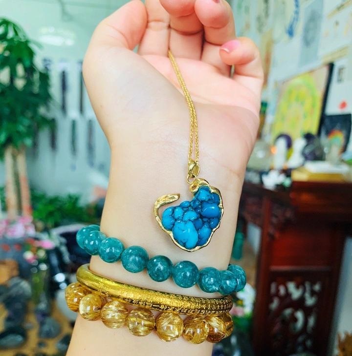 Vòng tay kết hợp ngọc tự nhiên cao cấp